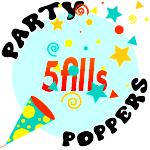 Party Poppers: Fill 5 themes. Earned on August 15th 2025. A badge that reads 'party poppers 5 fills', a party popper on the bottom left, popping.